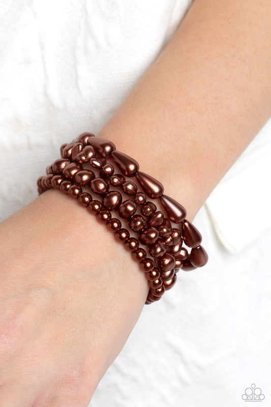 Gossip PEARL Brown Bracelets  - Jewelry by Bretta