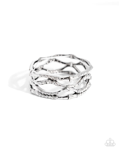 Cross Country White Bracelet - Jewelry by Bretta