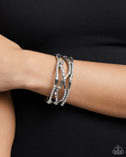 Cross Country White Bracelet - Jewelry by Bretta