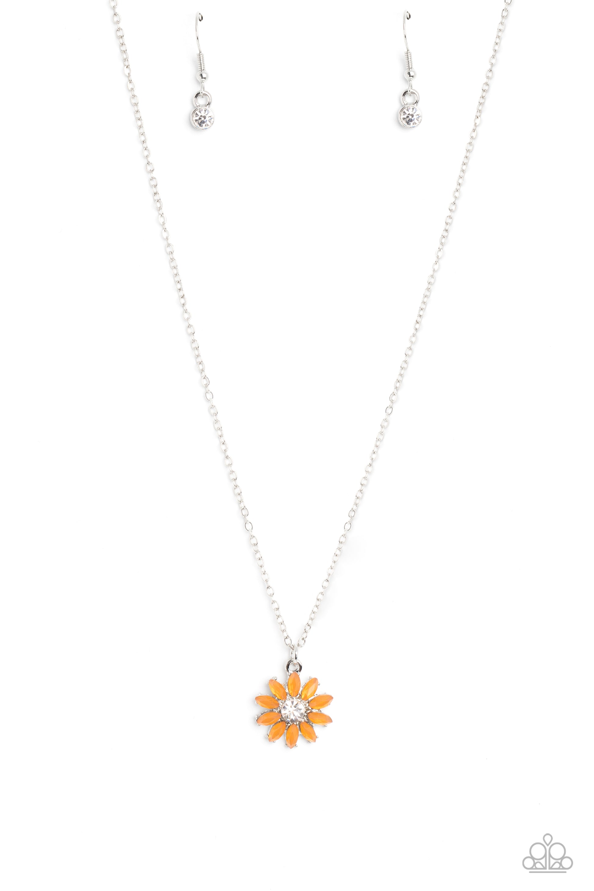 Daisy Diva Orange Necklace - Jewelry by Bretta