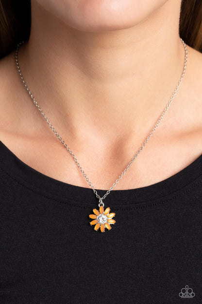 Daisy Diva Orange Necklace - Jewelry by Bretta