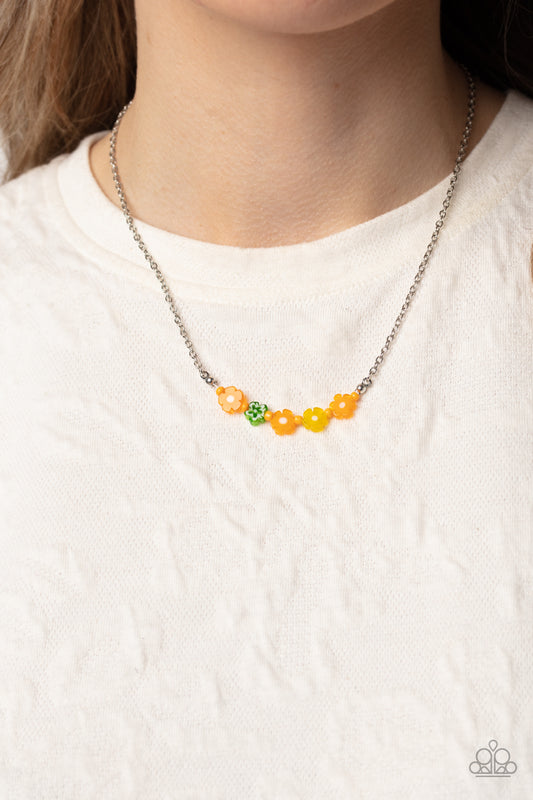 BOUQUET We Go Orange Necklace - Jewelry by Bretta