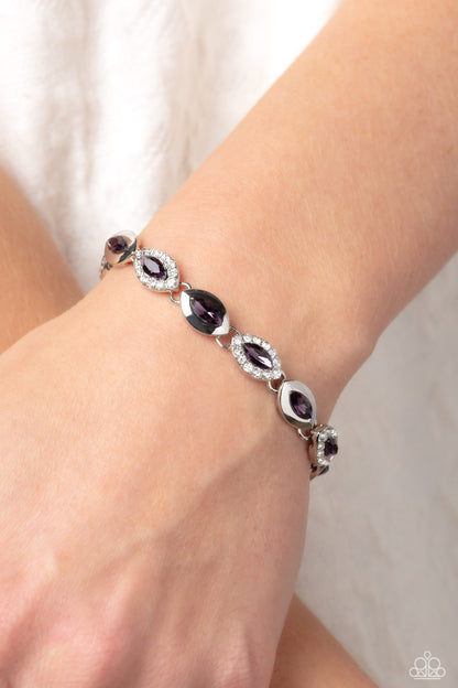 Some Serious Sparkle Purple Bracelet - Jewelry by Bretta