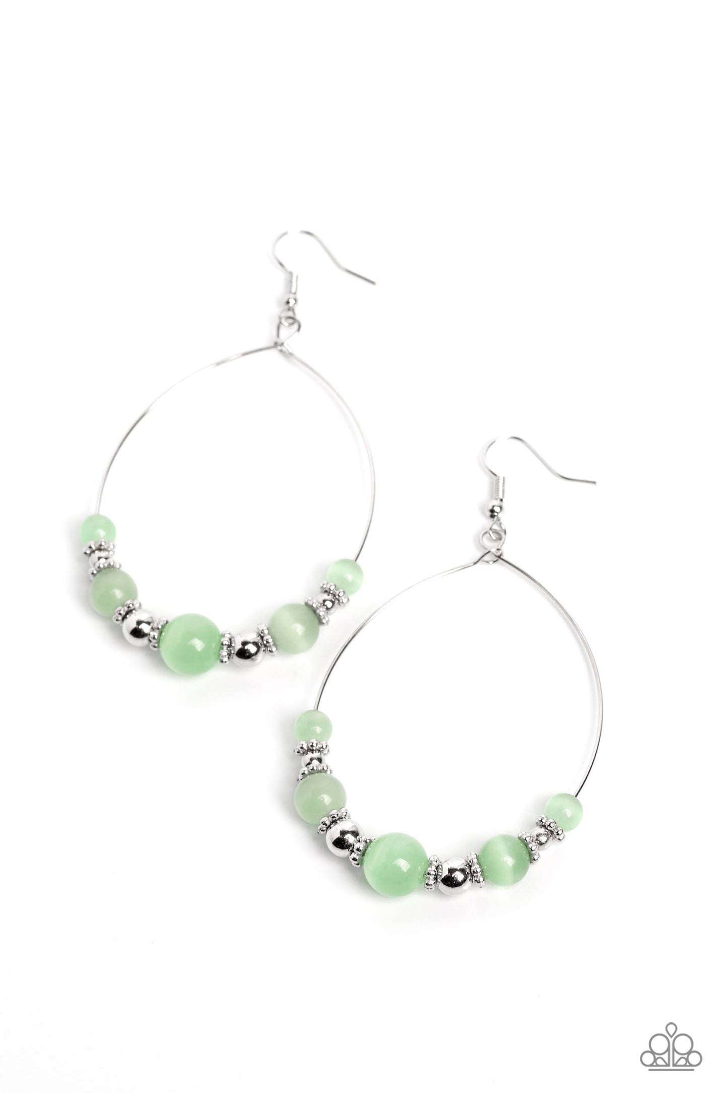 Cats Eye Charisma Green Earrings - Jewelry by Bretta