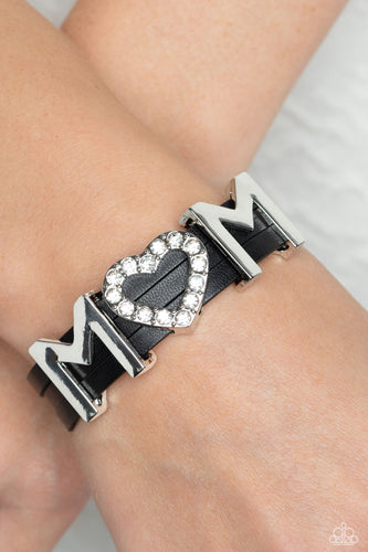 Heart of Mom Black Bracelet - Jewelry by  Bretta