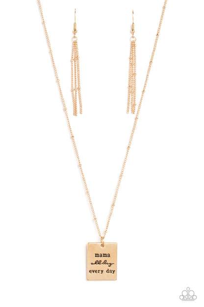 Mama MVP Gold Necklace  - Jewelry by Bretta