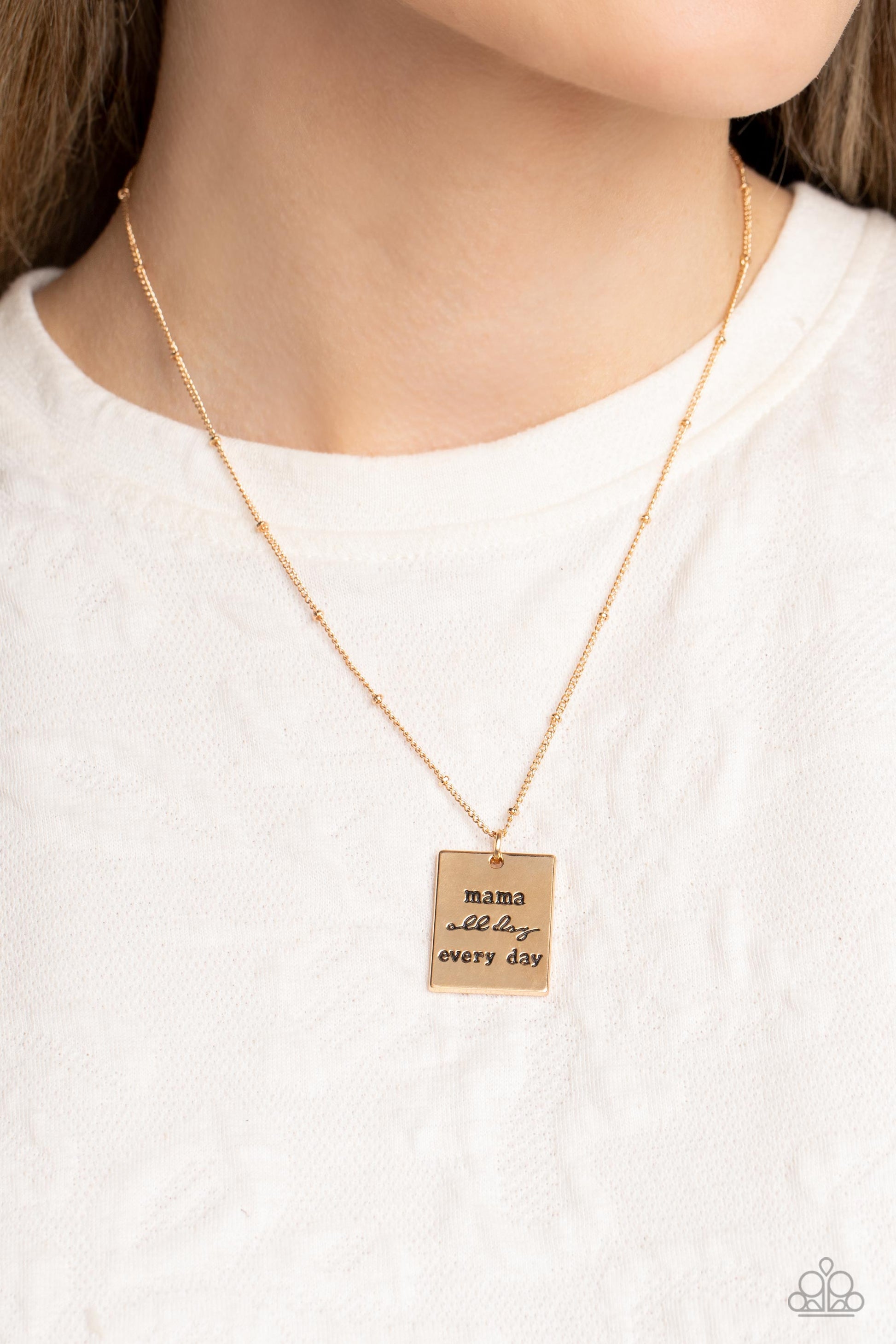 Mama MVP Gold Necklace  - Jewelry by Bretta