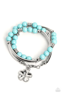 Off the WRAP Blue Bracelet - Jewelry by Bretta