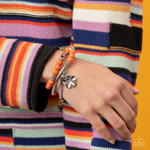 Off the WRAP Orange Bracelet - Jewelry by Bretta