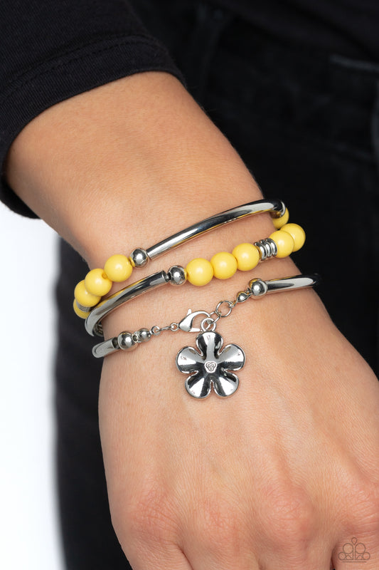 Off the WRAP Yellow Bracelet - Jewelry by Bretta