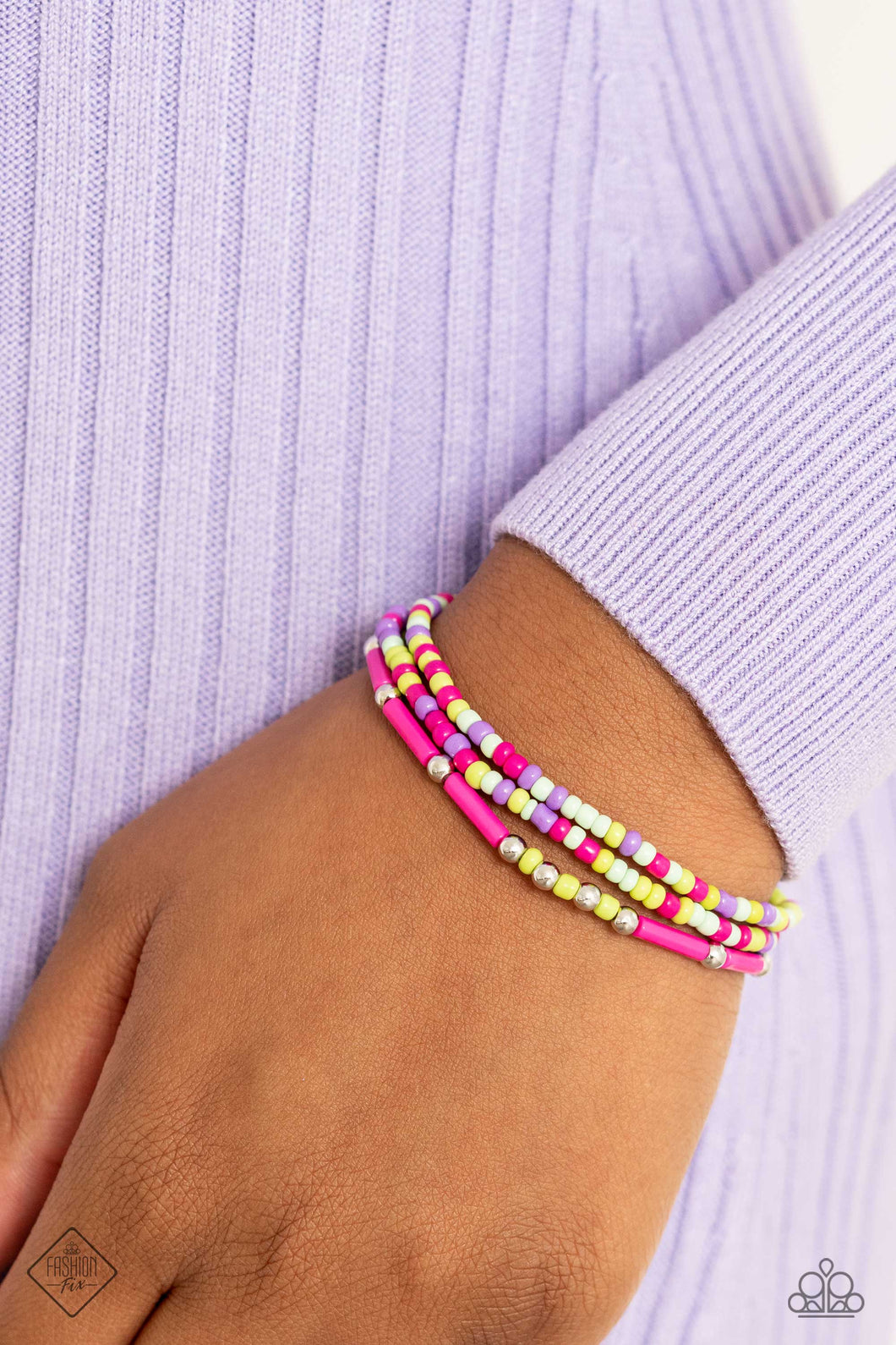 Paparazzi pink deals stretch bracelet