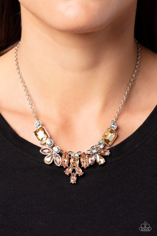 Prima Donna Dazzle Brown Necklace - Jewelry by Bretta