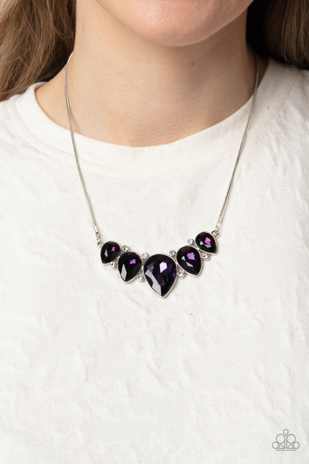 Regally Refined Purple Necklace - Jewelry by Bretta