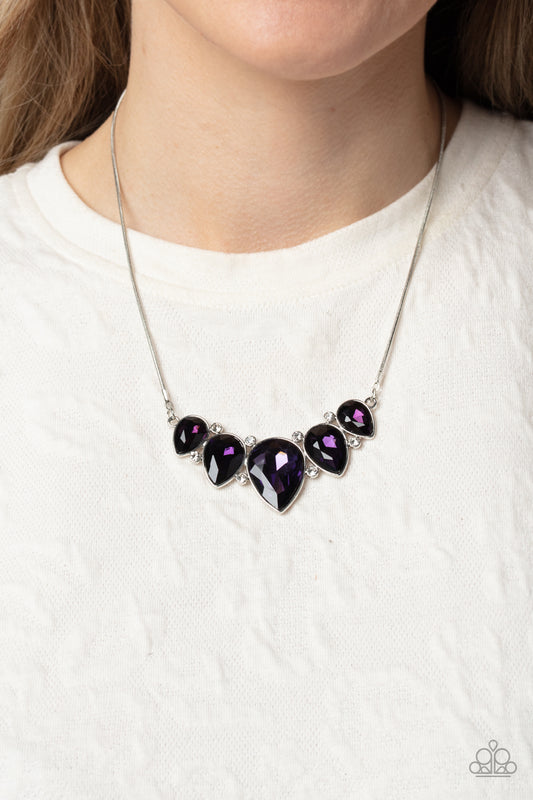 Regally Refined Purple Necklace - Jewelry by Bretta