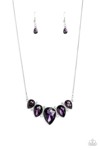 Regally Refined Purple Necklace - Jewelry by Bretta