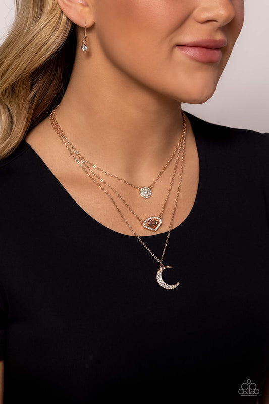 Lunar Lineup Rose Gold Necklace - Jewelry by Bretta