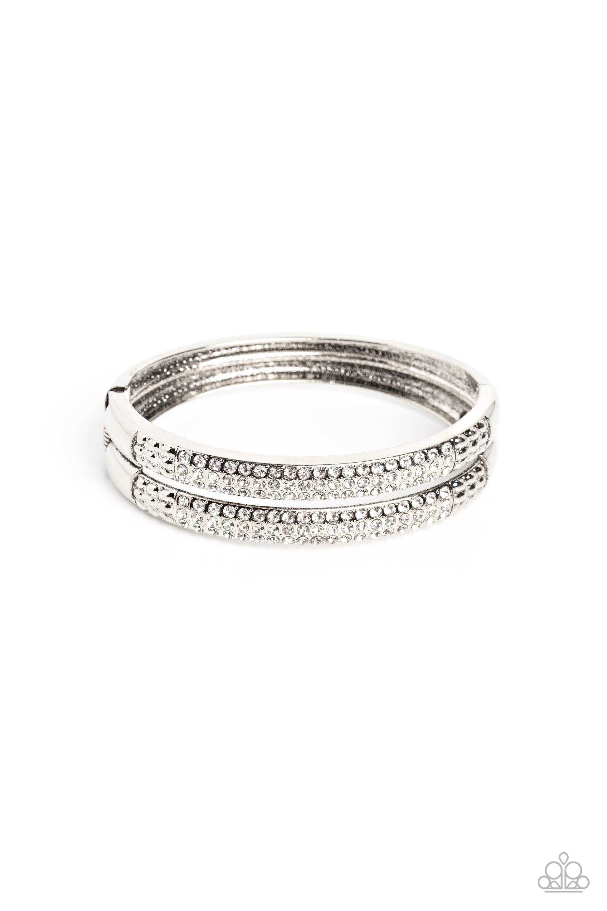 STACKED Up White Bracelet - Jewelry by Bretta