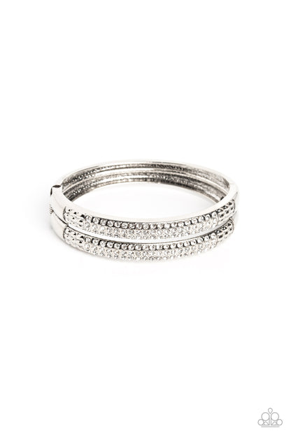 STACKED Up White Bracelet - Jewelry by Bretta