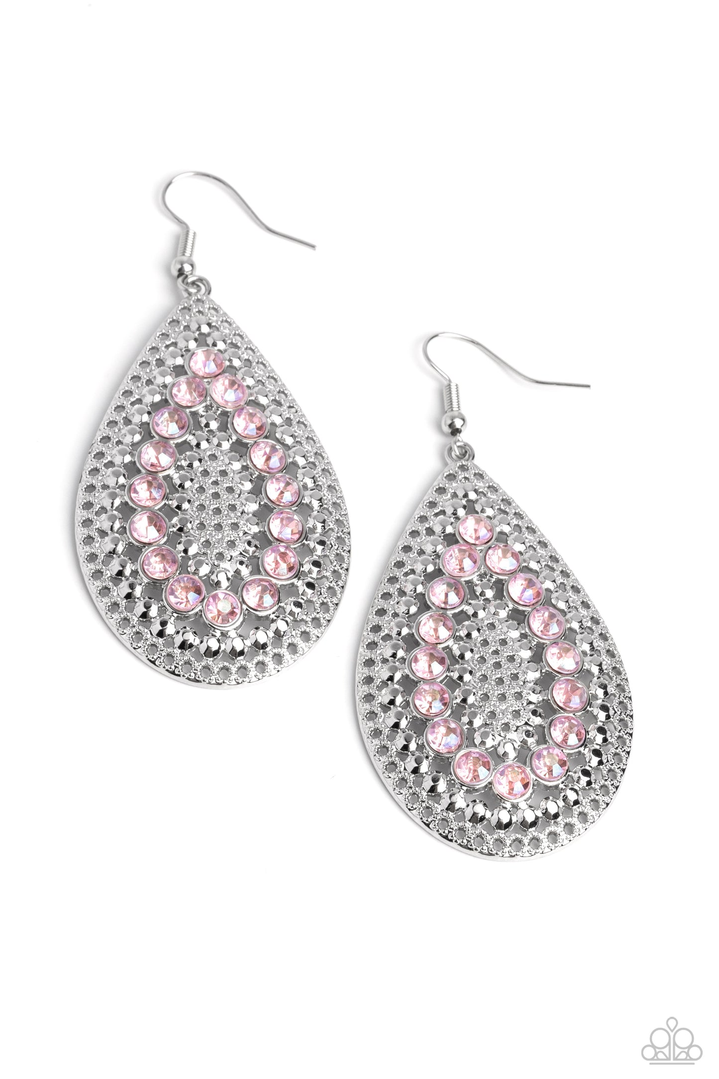 Spirited Socialite Pink Earrings - Jewelry by Bretta