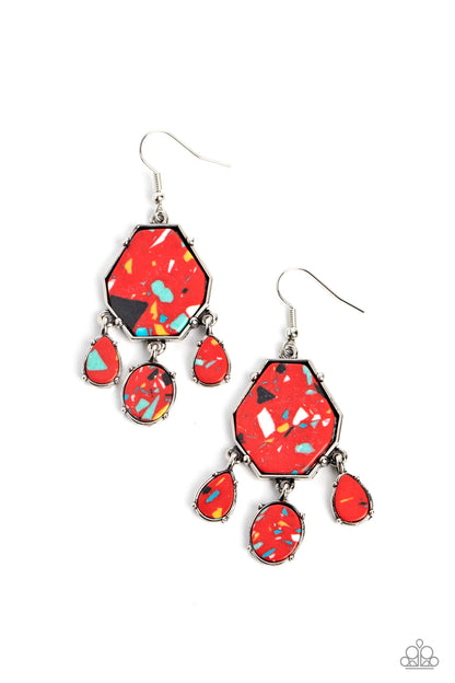 Organic Optimism Red Earrings - Jewelry by Bretta