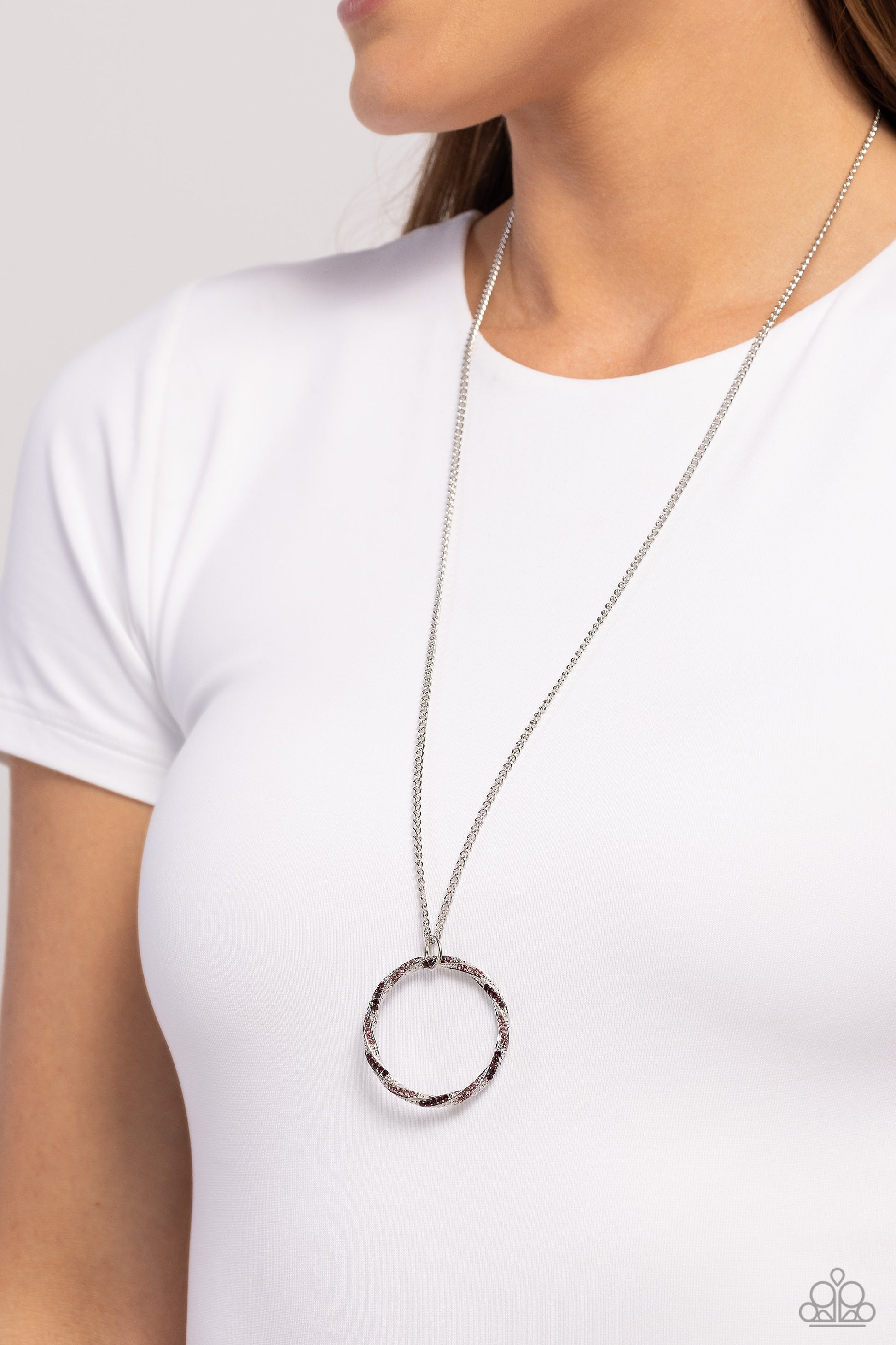 RING It Back Purple Necklace - Jewelry by Bretta