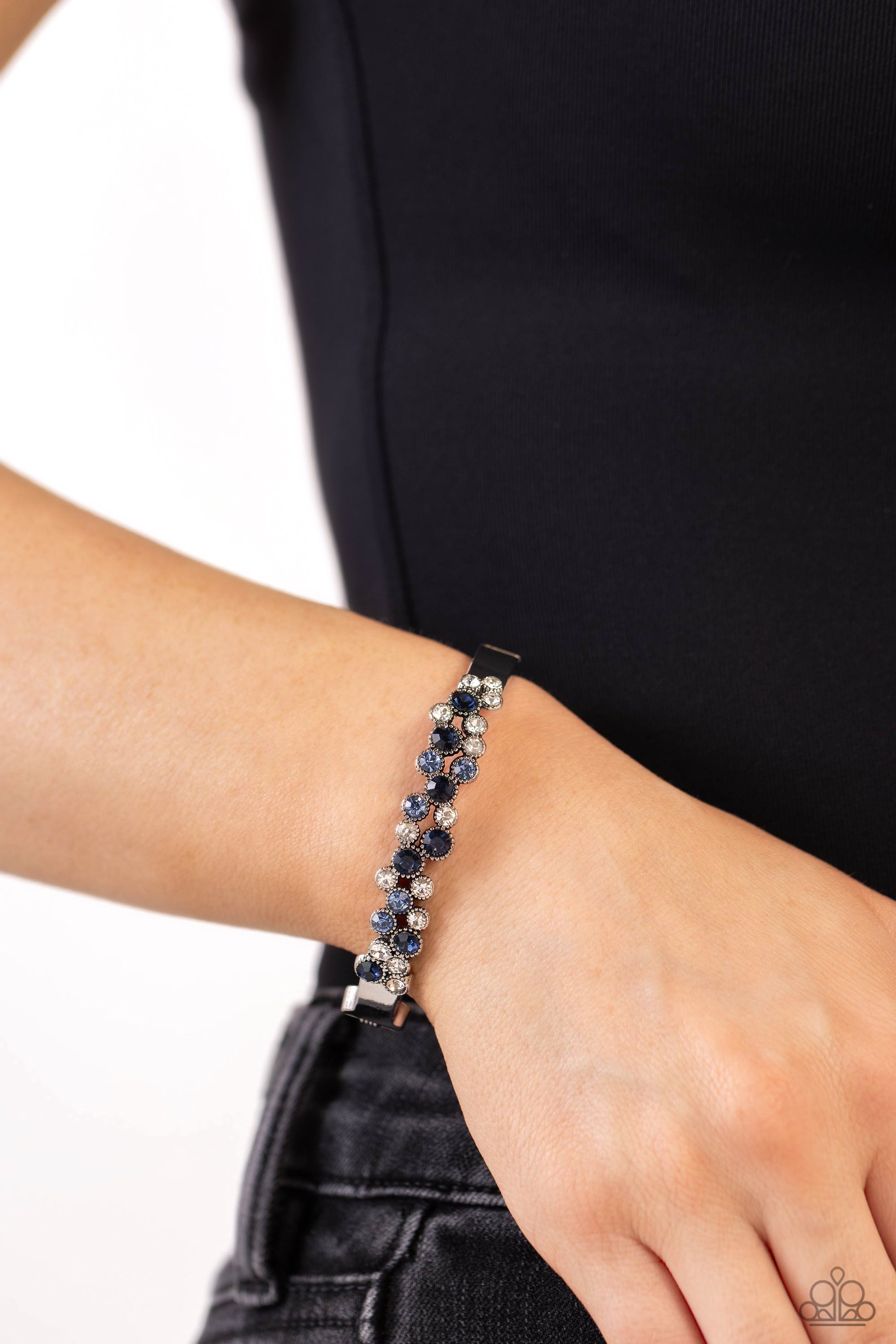 Big City Bling Blue Bracelet - Jewelry by Bretta