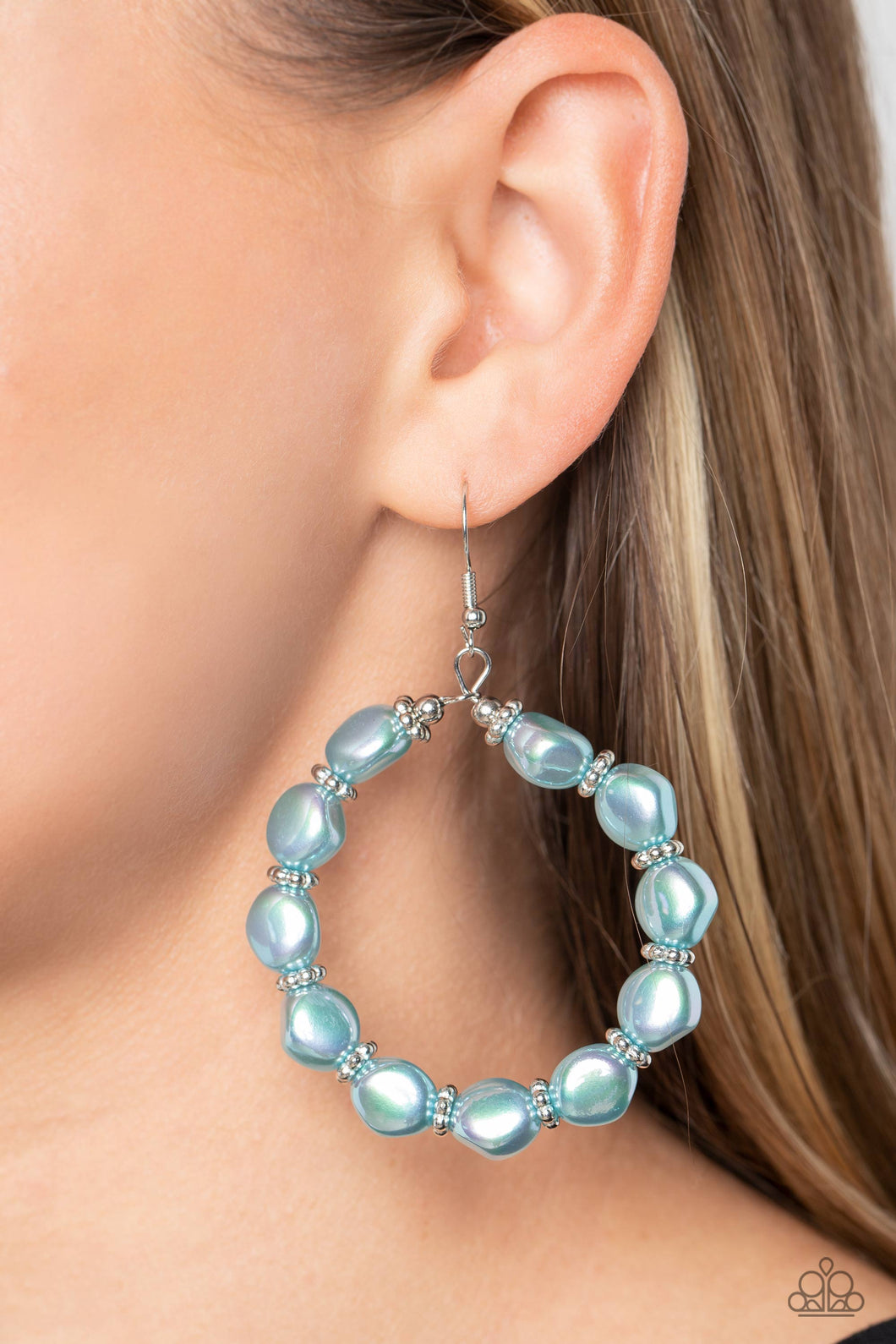 The PEARL Next Door Blue Earrings - Jewelry by Bretta