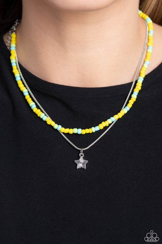 Starry Serendipity Yellow Necklace - Jewelry by Bretta