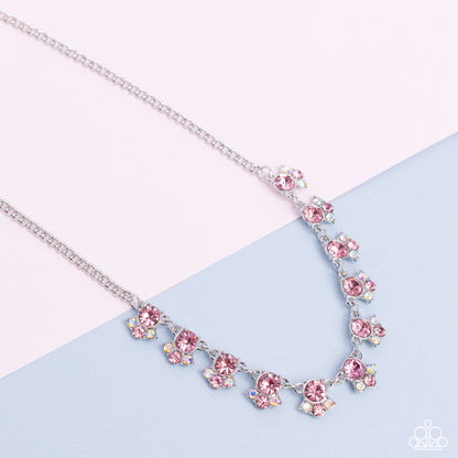 Tabloid Treasure Pink Necklace - Jewelry by Bretta