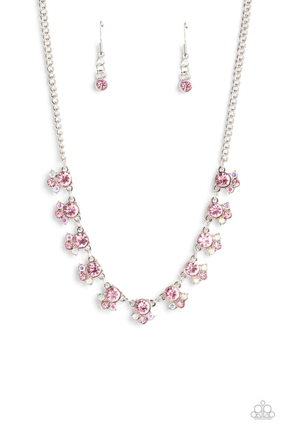 Tabloid Treasure Pink Necklace - Jewelry by Bretta