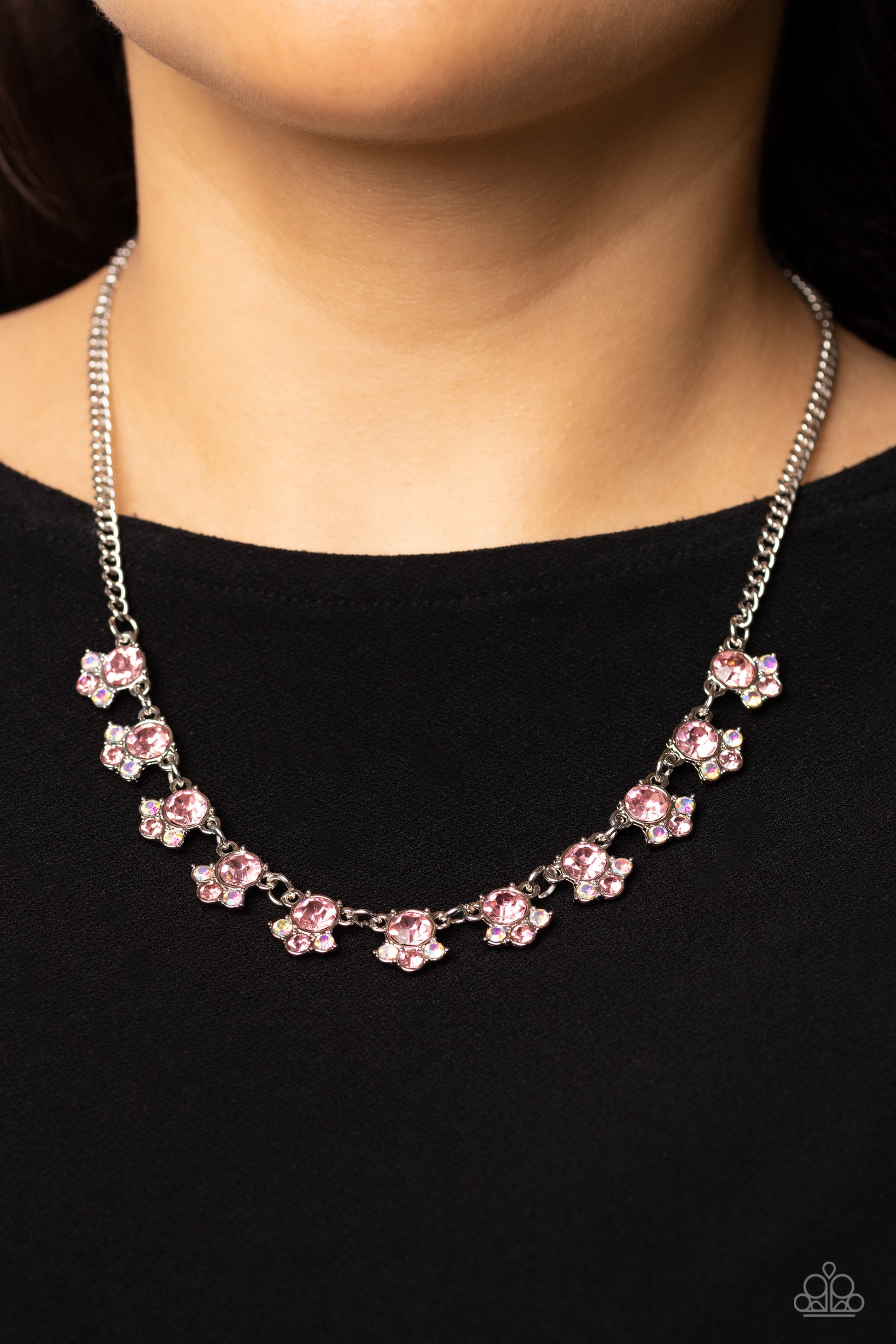 Tabloid Treasure Pink Necklace - Jewelry by Bretta