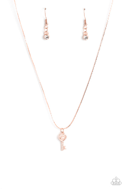 LOVE-Locked Rose Gold Necklace - Jewelry by Bretta