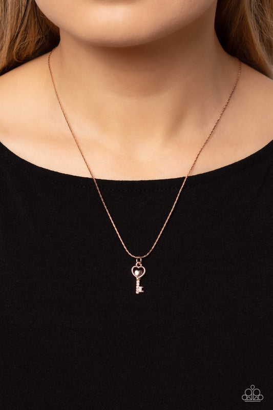 LOVE-Locked Rose Gold Necklace - Jewelry by Bretta