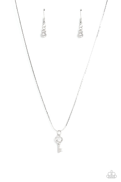 LOVE-Locked White Necklace - Jewelry by Bretta