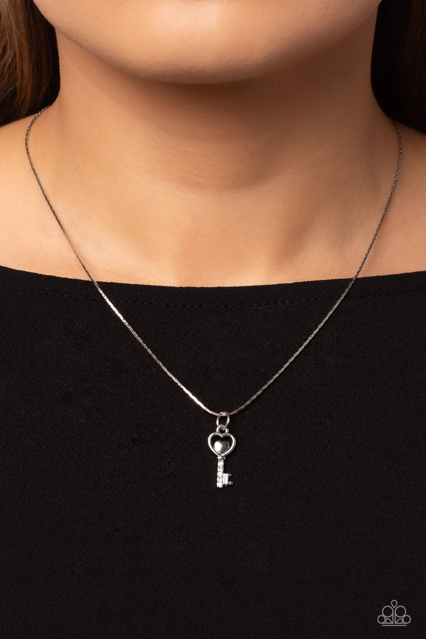 LOVE-Locked White Necklace - Jewelry by Bretta