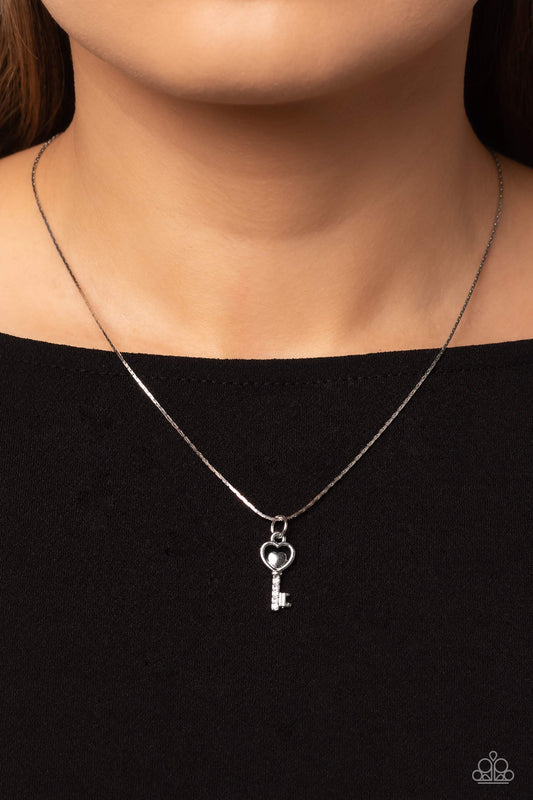 LOVE-Locked White Necklace - Jewelry by Bretta