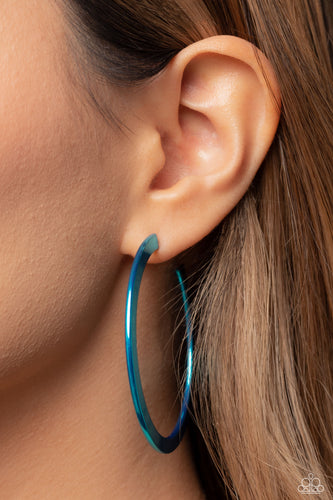 Pop HOOP Blue Hoop Earrings - Jewelry by Bretta