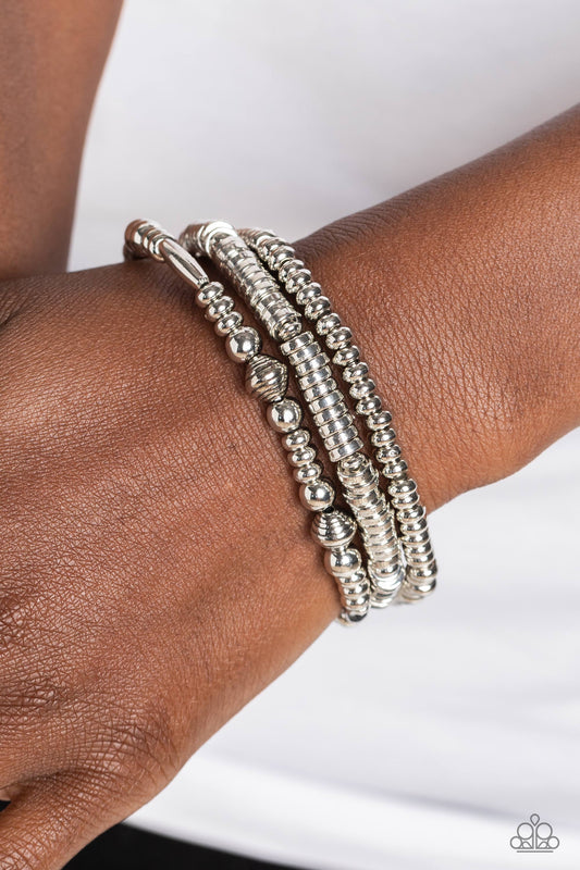 Monochromatic Medley Silver Bracelets - Jewelry by Bretta