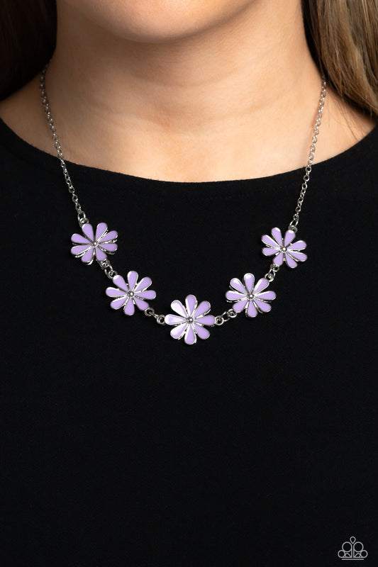Flora Fantasy Purple Necklace - Jewelry by Bretta