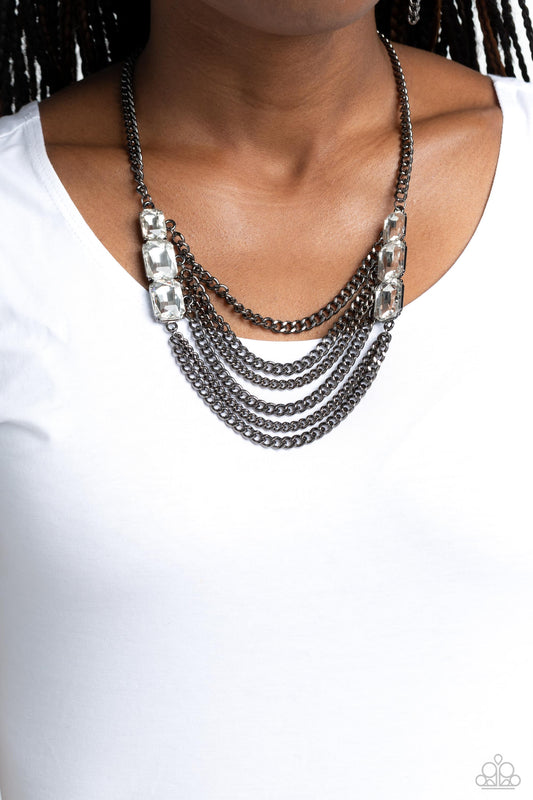 Come CHAIN or Shine Black Necklace  - Jewelry by Bretta