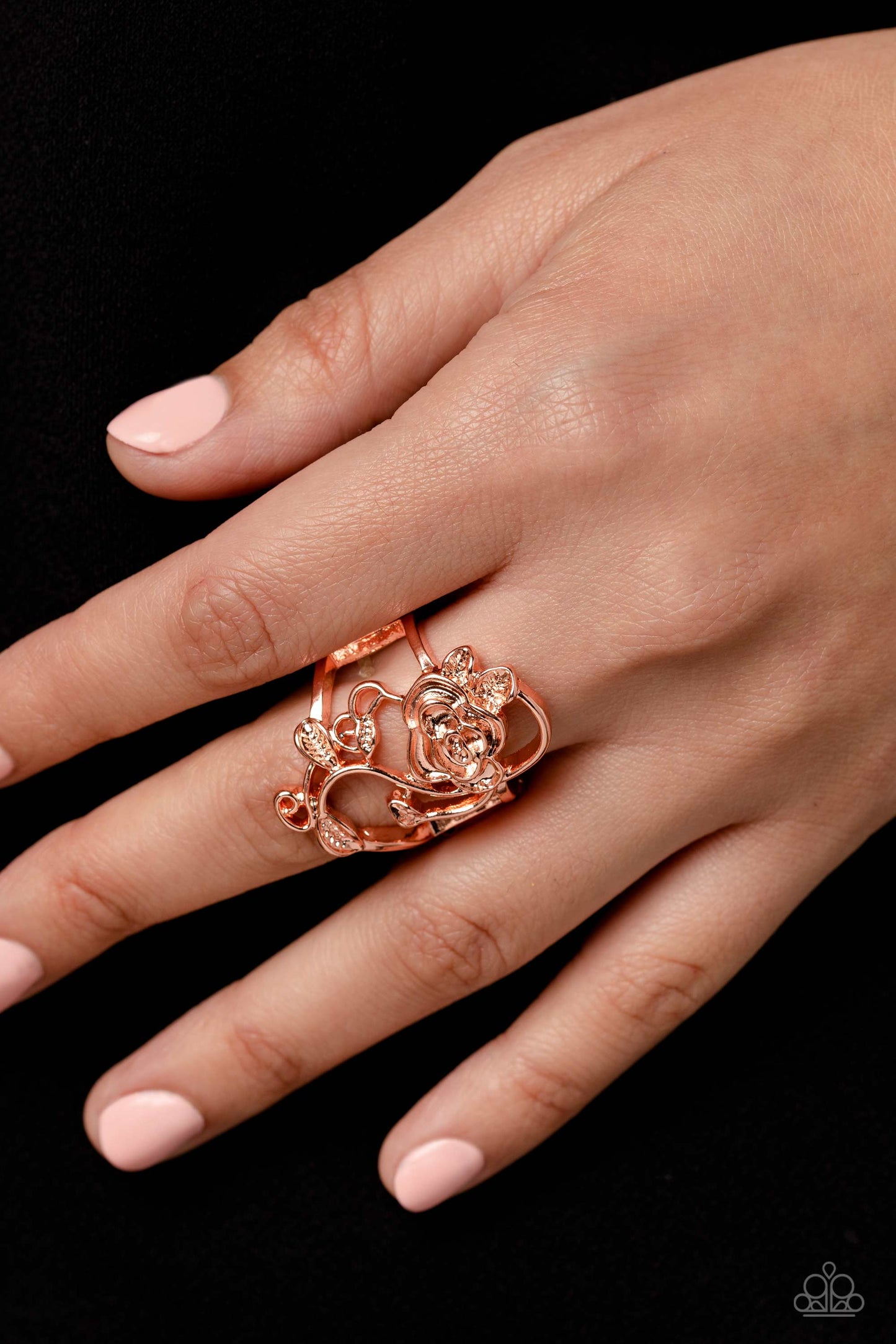 What ROSE Around Copper Ring - Jewelry by Bretta