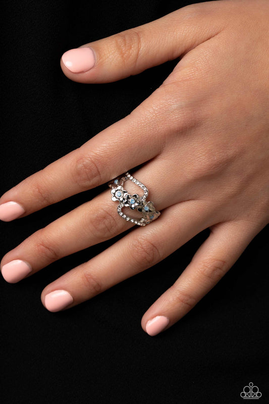 Captivating Corsage Blue Ring - Jewelry by Bretta