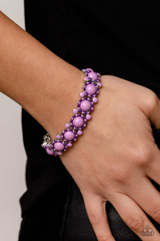Pop Art Party Purple Bracelet - Jewelry by Bretta