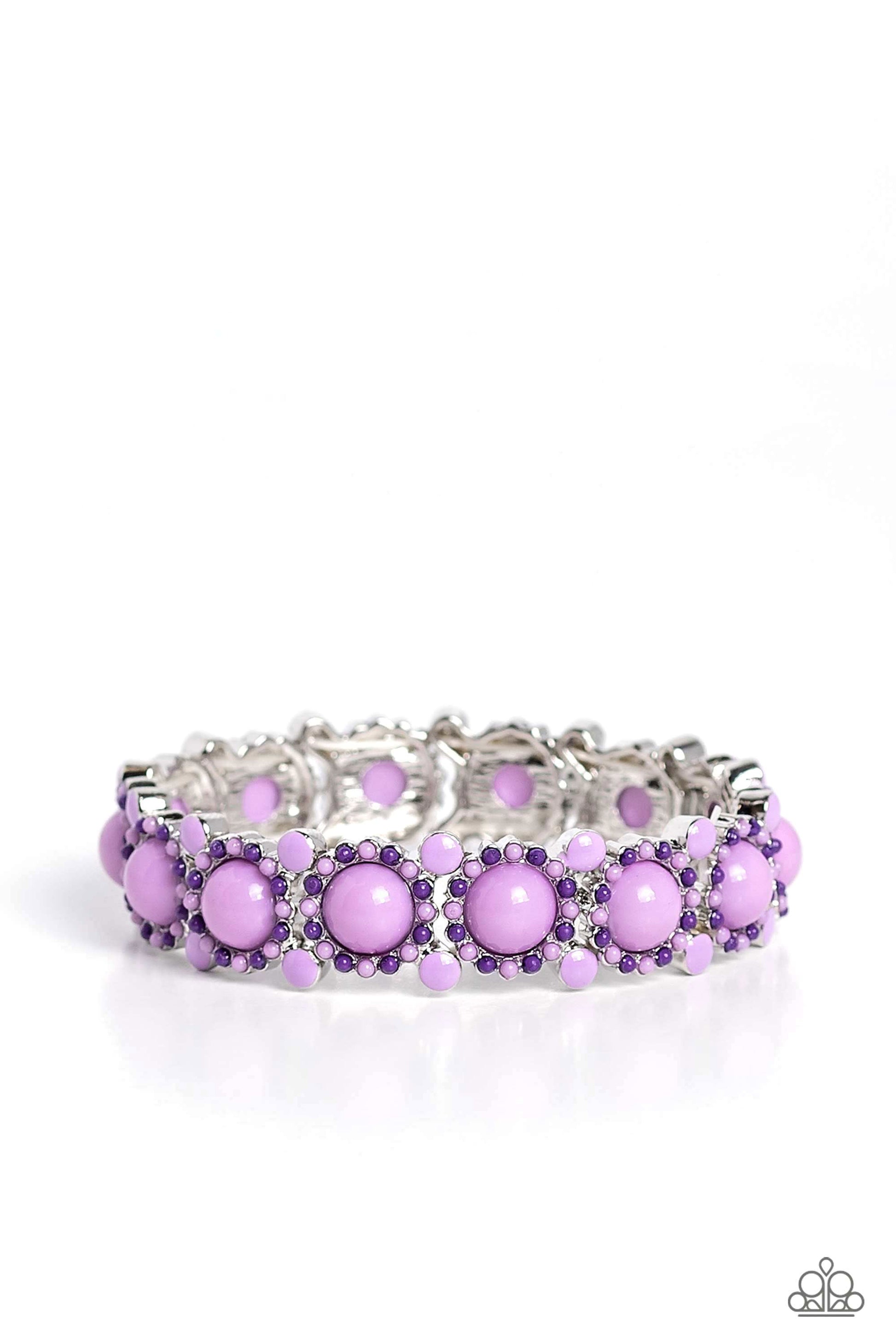 Pop Art Party Purple Bracelet - Jewelry by Bretta