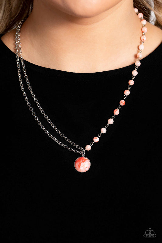 Local Legend Orange Necklace  - Jewelry by Bretta