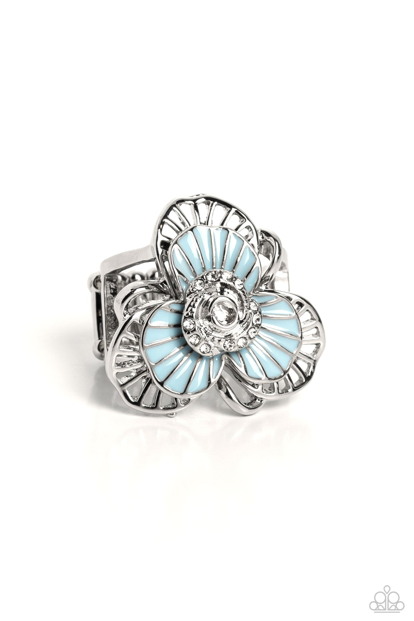 Tropical Trillium Blue Ring - Jewelry by Bretta