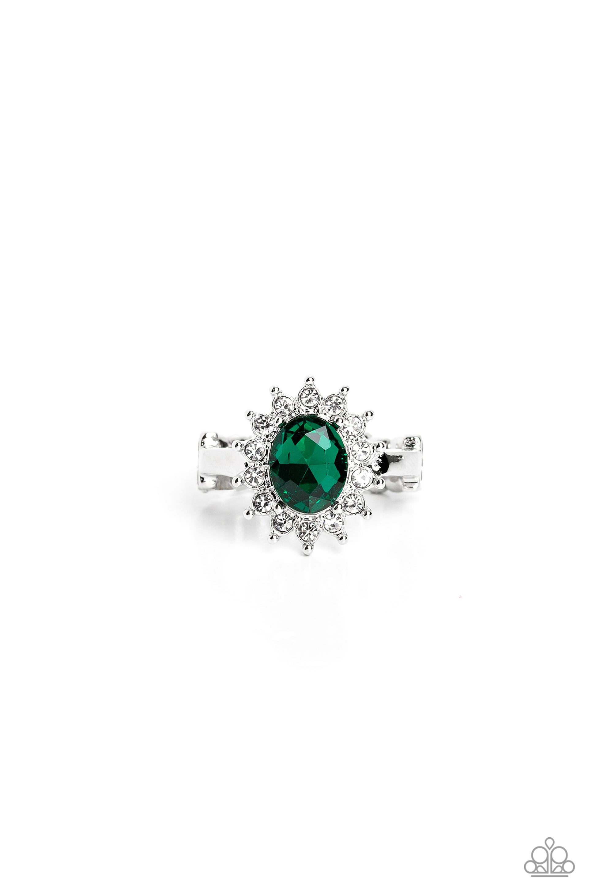 Red Carpet Reveal Green Ring - Jewelry by Bretta