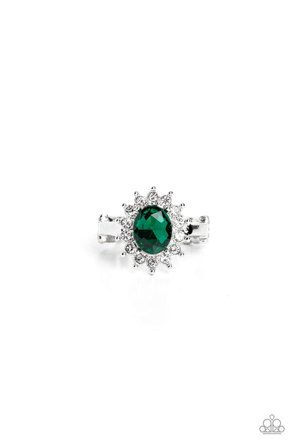 Red Carpet Reveal Green Ring - Jewelry by Bretta