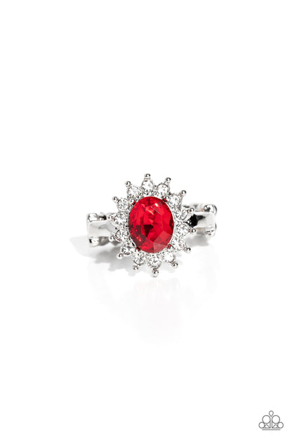 Red Carpet Reveal Red Ring - Jewelry by Bretta