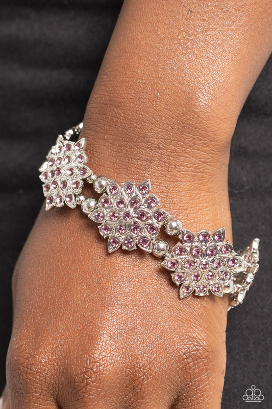 Scintillating Snowflakes Purple Bracelet - Jewelry by Bretta